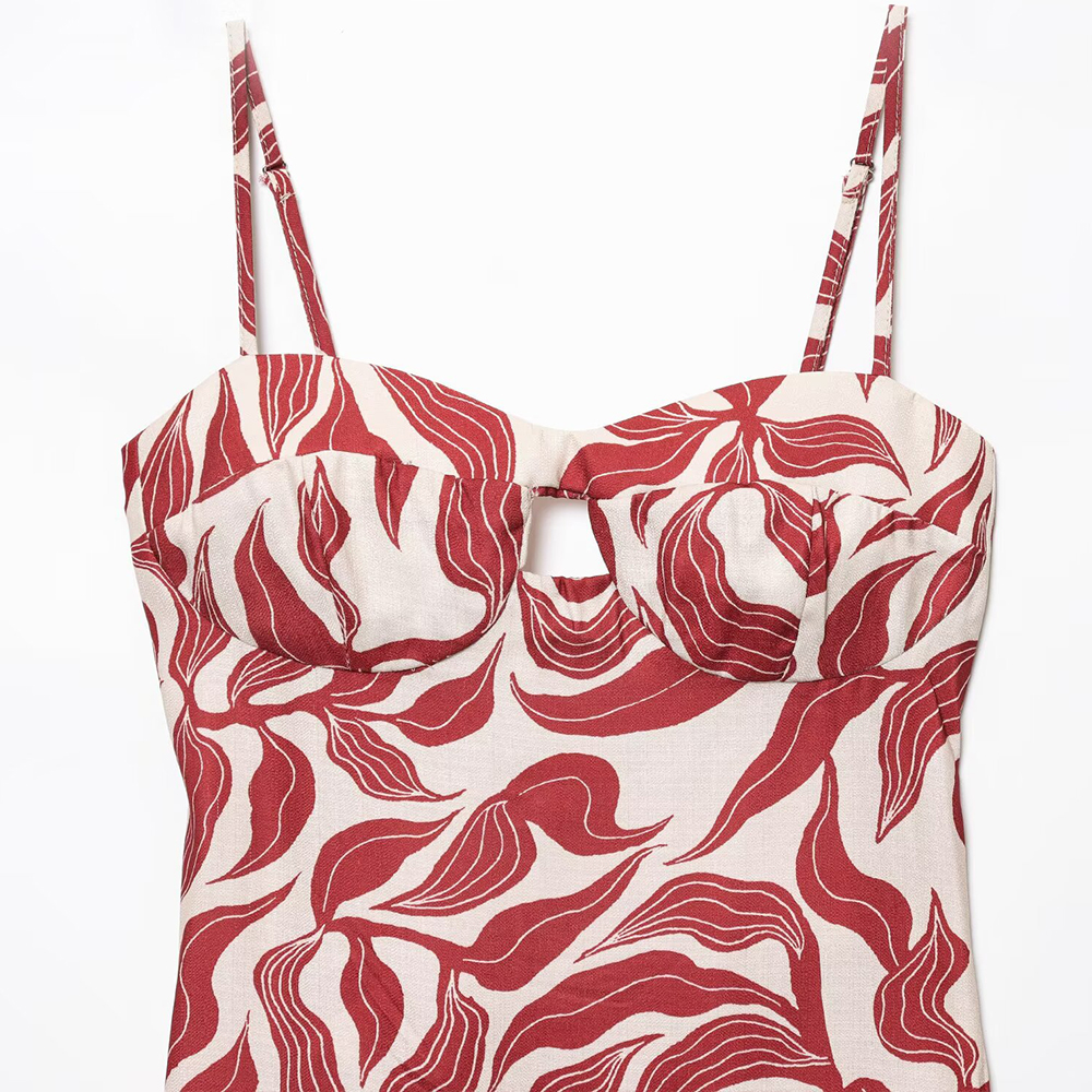 Robe d'été décontractée pour femmes, élégante, imprimé floral, dos nu, longue plage, 837209