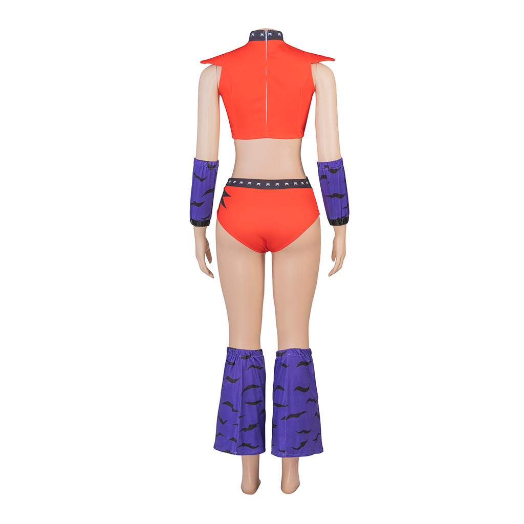 Jeu Roxy Wolf Cosplay Costume Sexy haut court pantalon ensemble femmes Roxanne loup Combat tenue Halloween fête Fantasia tenues
