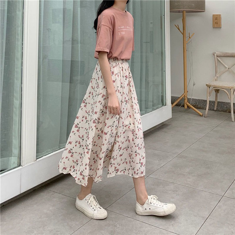 Jupe longue plissée trapèze pour femme, robe de Rh, coupe régulière, élégante, décontractée, mode printemps et été, nouveau