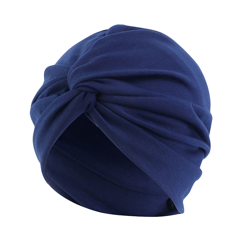 Twist Cross Turban femmes Hijab casquettes couleur unie musulman inde HIjab dames perte de cheveux chimio casquette chapeaux Bandanas cheveux accessoires