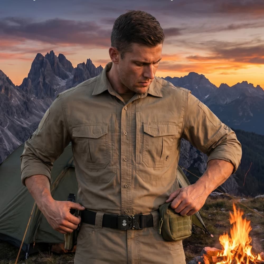 Nouvelle ceinture tactique à boucle à dégagement rapide, ceinture élastique décontractée pour l'entraînement, ceinture pour pantalon homme