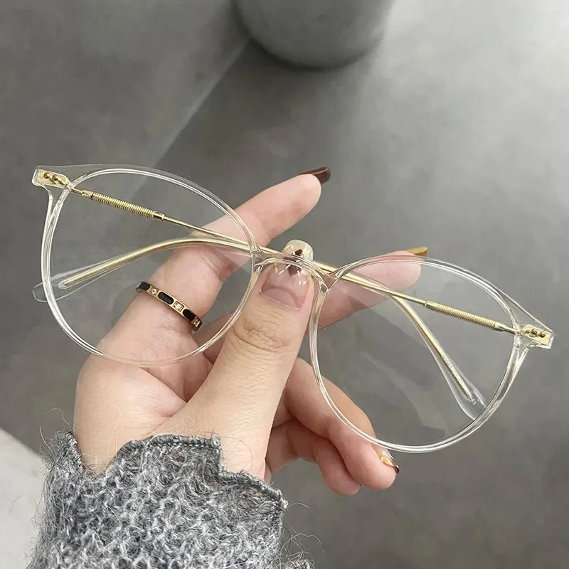 Lunettes de myopie rondes Vintage pour hommes et femmes, verres transparents à la mode, Design de luxe, pour vue de près