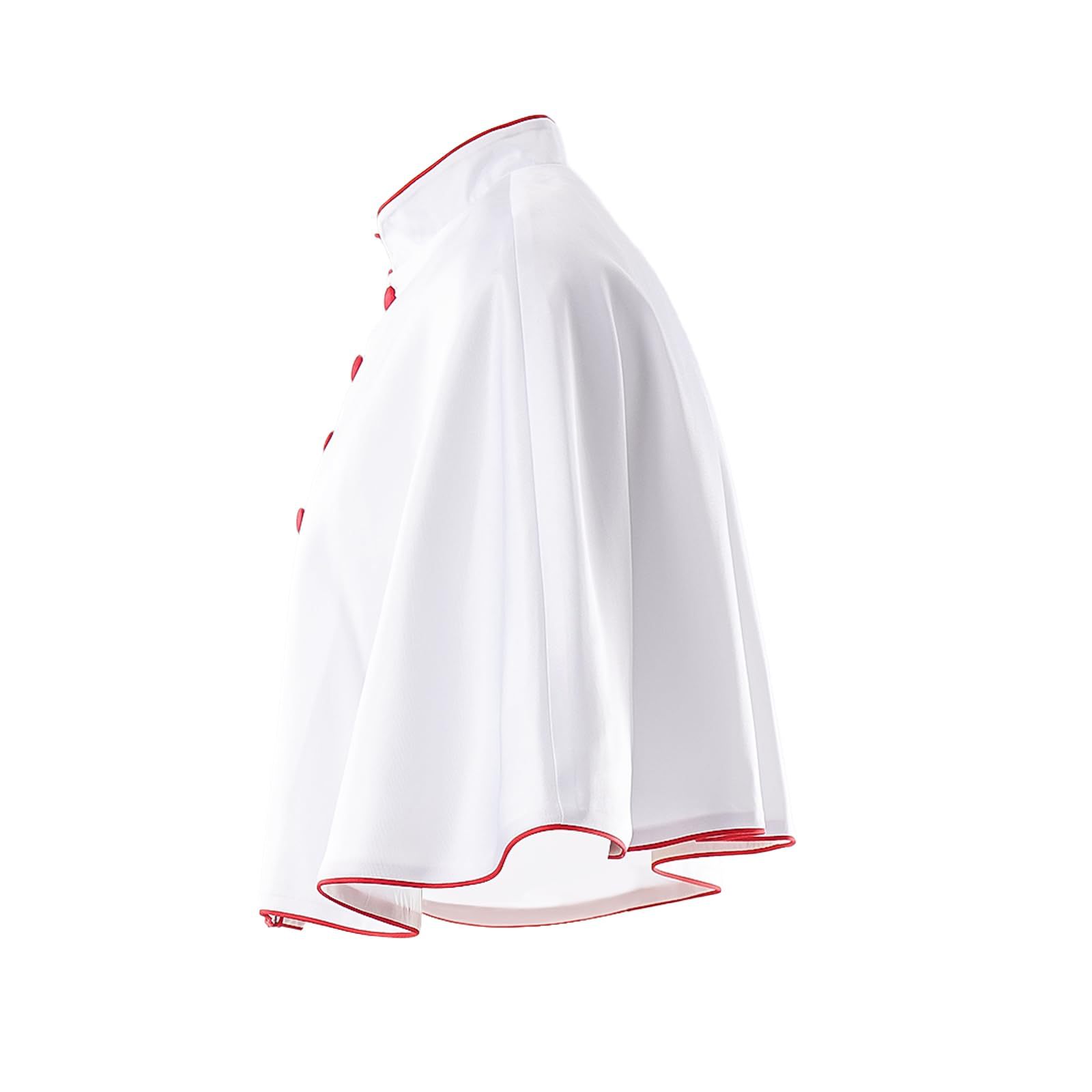 Châle court de prêtre médiéval de la Renaissance à 3 couleurs avec fermeture verticale, cape de cosplay pour festivals