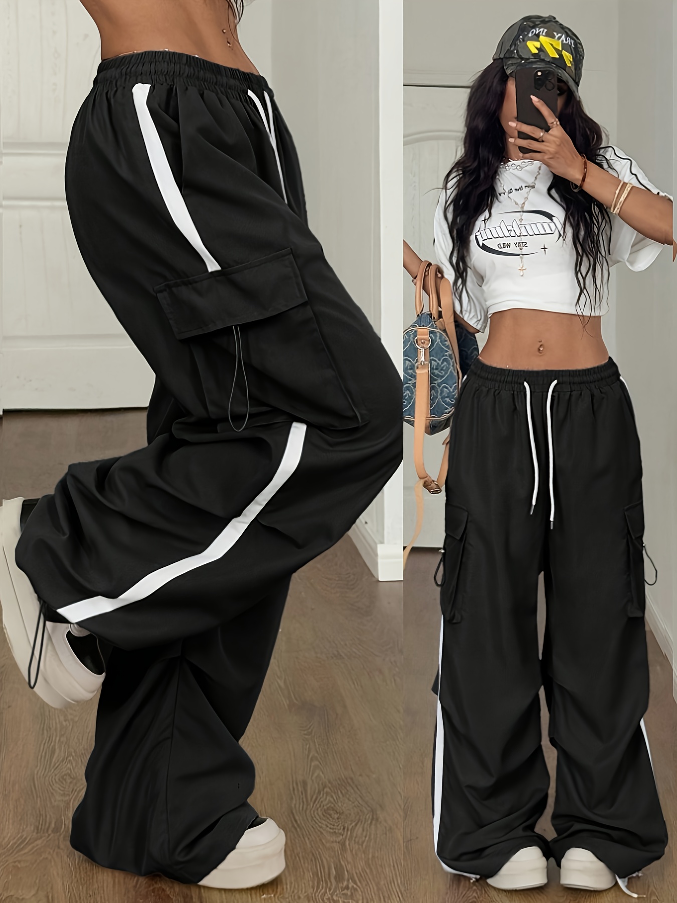 Pantalons longs décontractés pour femmes, vêtements de travail tendance