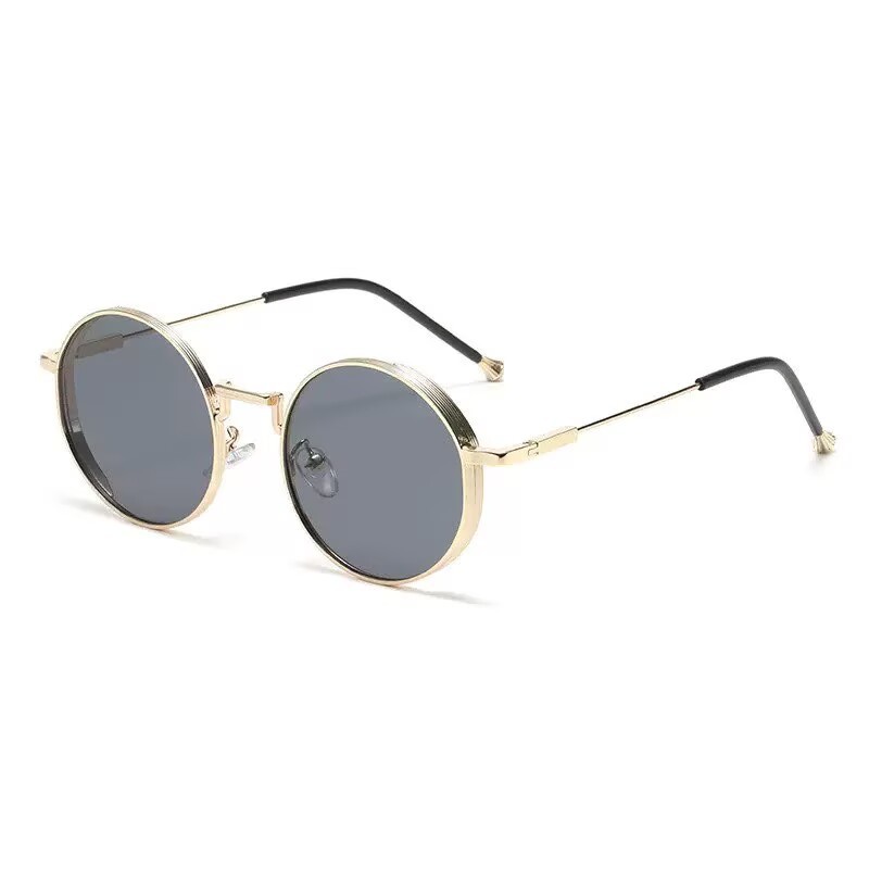 Lunettes de myopie à monture ronde en métal personnalisées pour femmes, à la mode, neutres, de haute qualité, pour la conduite, Punk, nouvelle collection 2025