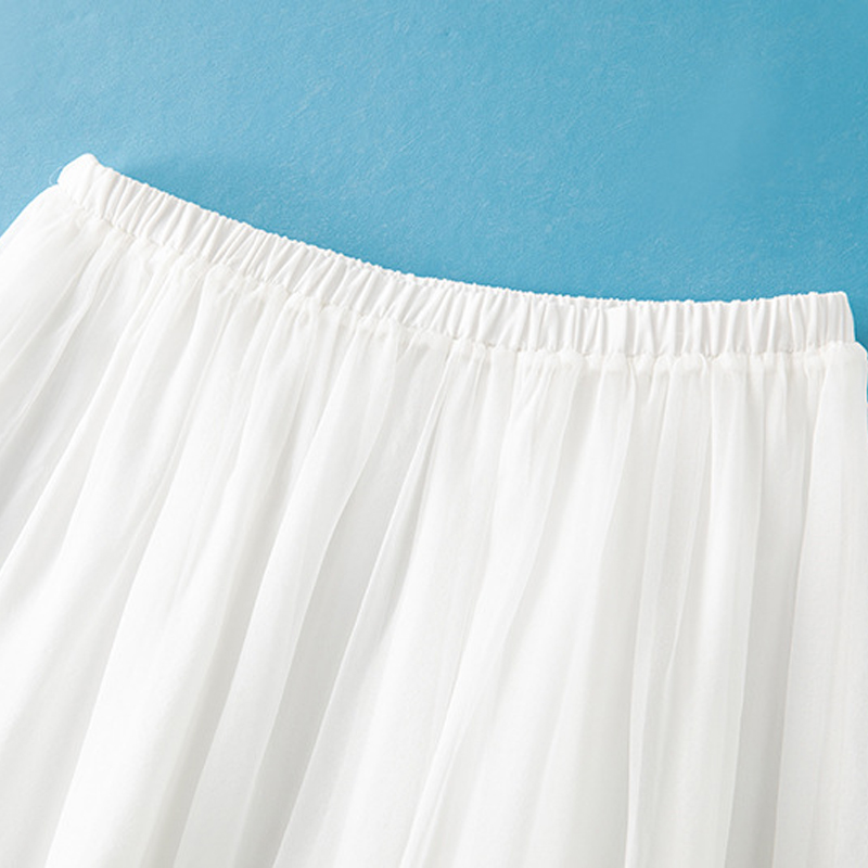 Winsleter - Jupes élégantes 100 % soie véritable pour femme, taille élastique unie, jupe de bureau féerique au tempérament français, été 2025 B56433CC