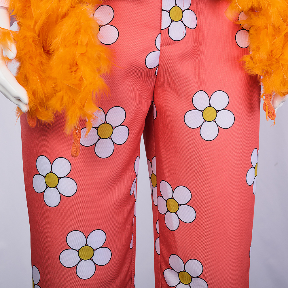 Costumes de Cosplay Anime Soul Emperor Brook, uniforme noir, costume écharpe Orange, pantalon, tenue de jeu de rôle, fête de carnaval d'halloween pour hommes