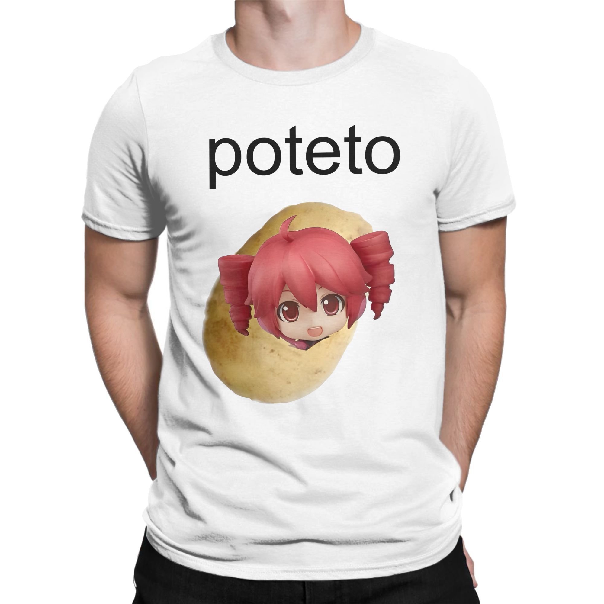 Mode Kasane Teto T-Shirt pour hommes col rond coton T-Shirt drôle mignon à manches courtes T-Shirt vêtements originaux