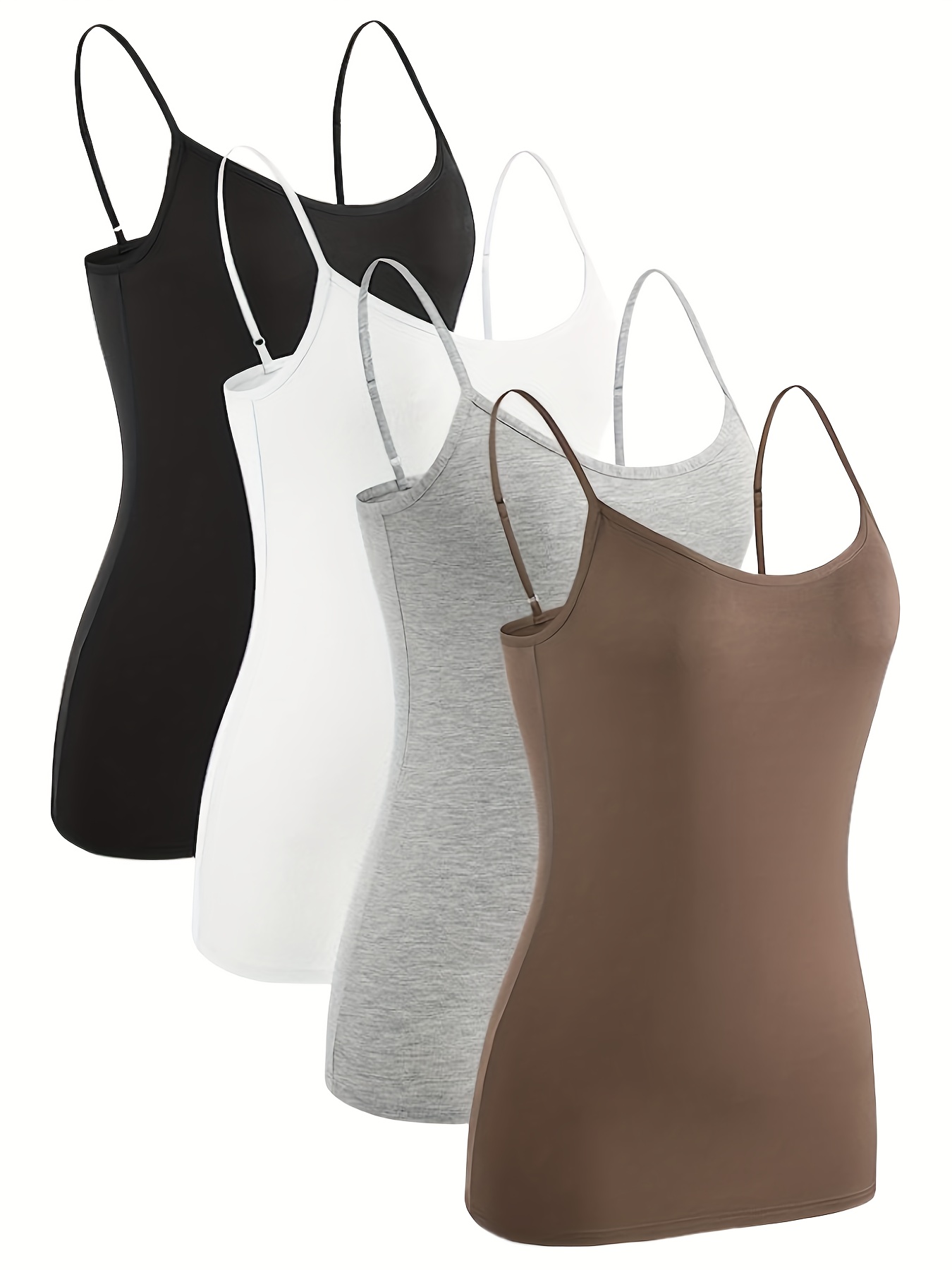 Hauts de type camisole, hauts d’été décontractés à col rond et sans manches, vêtements pour femmes.