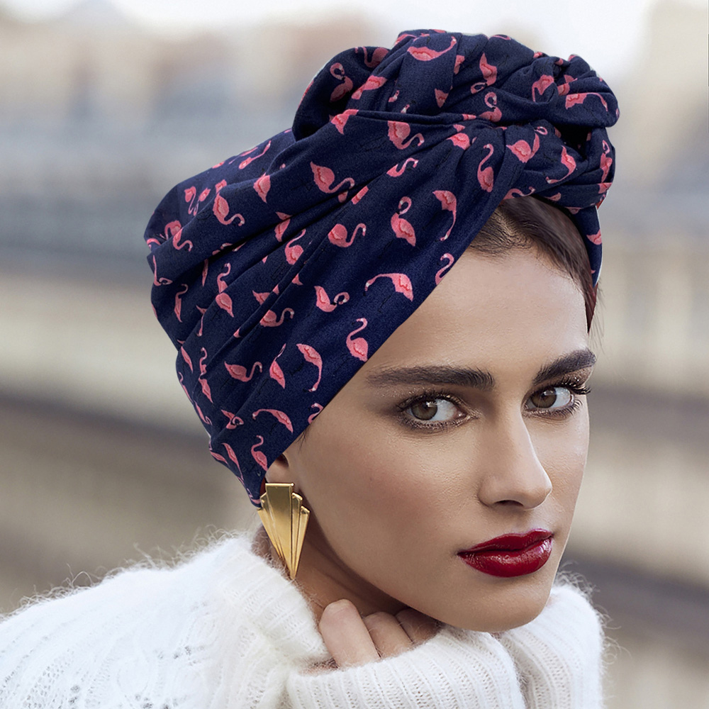 2023 léopard imprimé femmes Turban casquette coton dame torsadé bandeau français rétro femme Bonnet chapeau femme couverture de cheveux bonnets