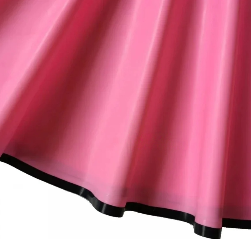 Mini-jupe plissée 100% latex pour femme, faite à la main et personnalisable