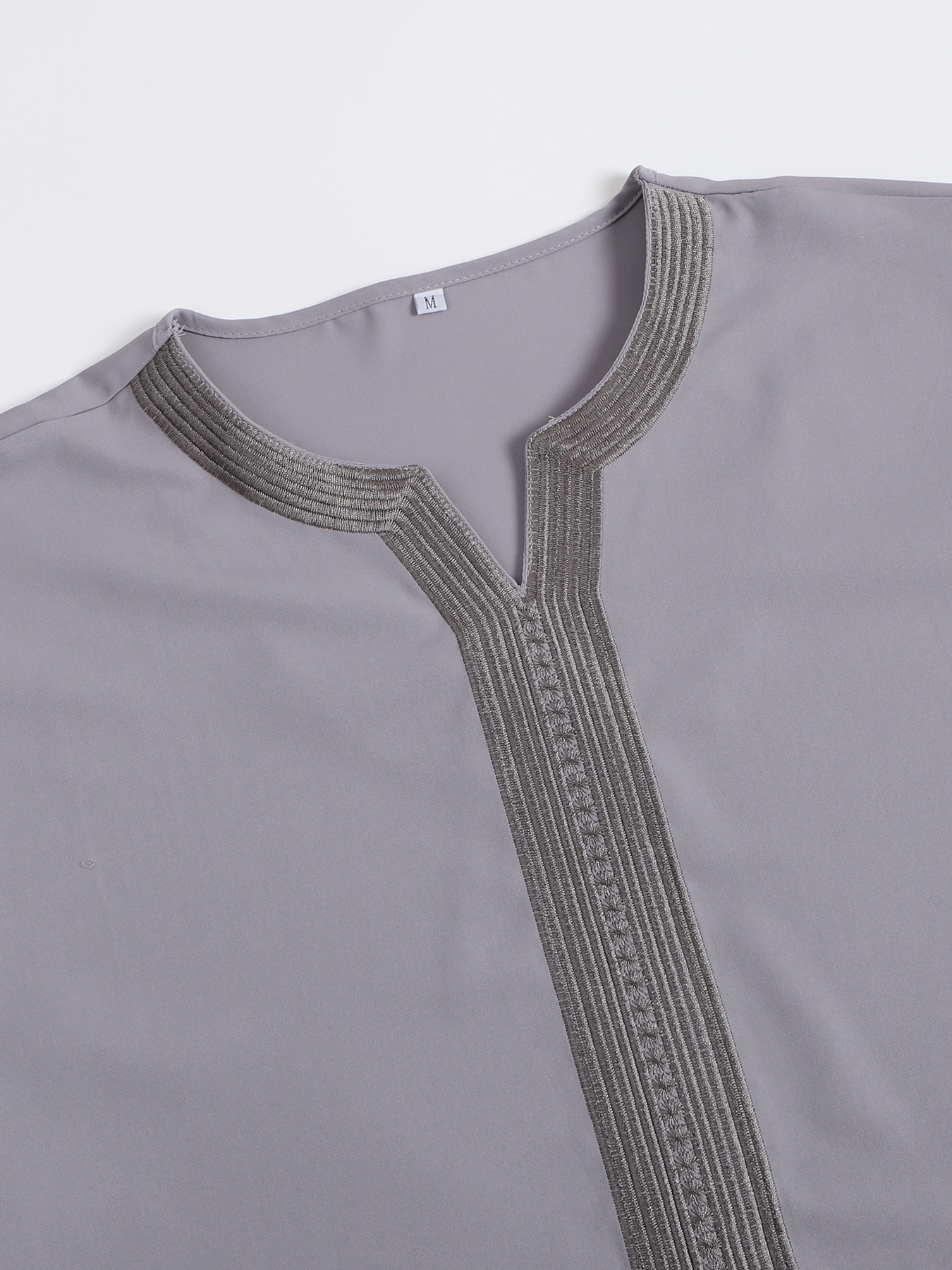 Robe marocaine pour hommes, rayures brodées à la main, ample et respirante, Djellaba Abaya, vêtements musulmans, nouvelle collection été 2025