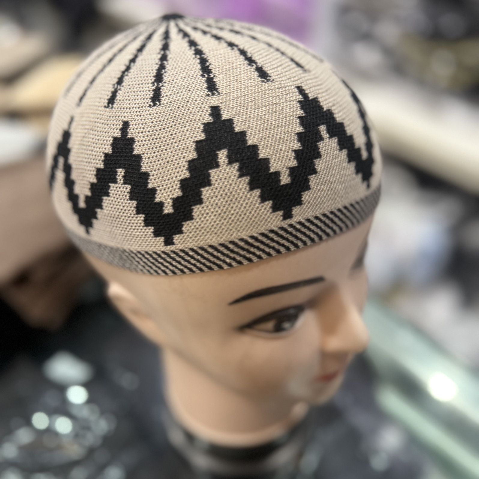 Chapeaux ethniques pour hommes africains casquette tricotée Eid prière kaki rue Melon chapeau mode classique Islam bonnets Kuki casquettes mâle 54-59 cm