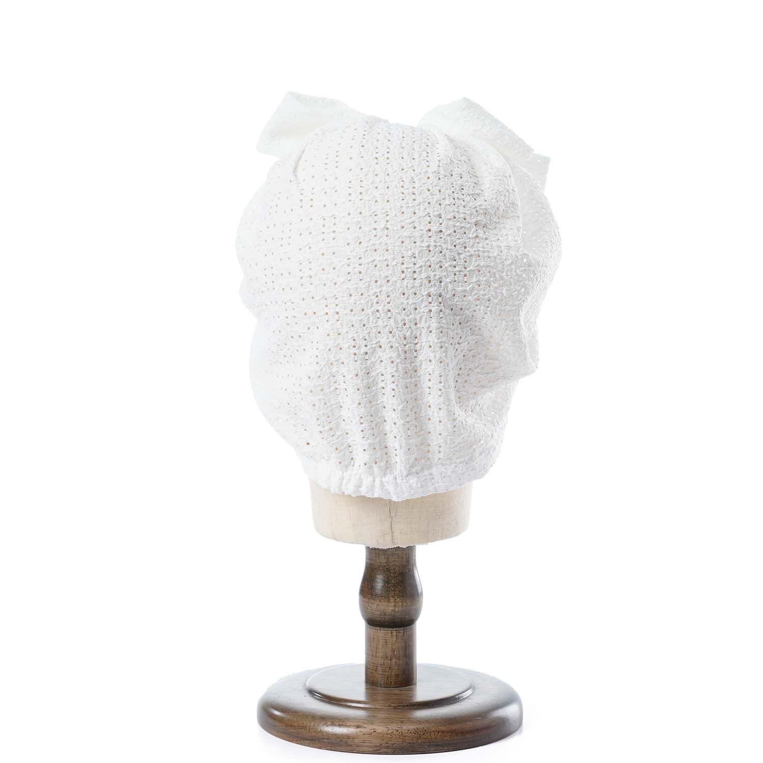 Turban noué transparent en maille respirante pour femmes, bonnet à nœuds, bonnet pour fille, enveloppements de tête, document solide, mode estivale