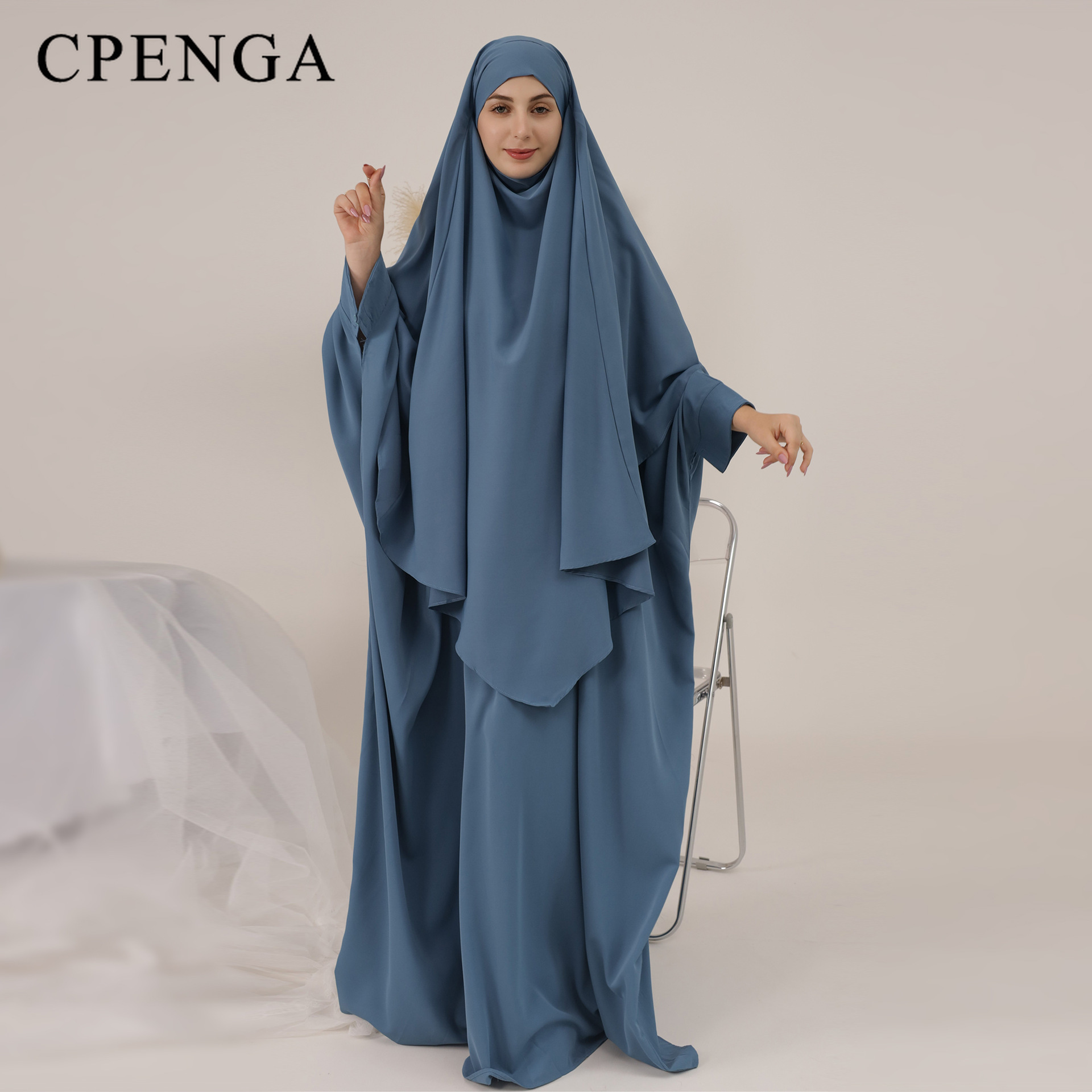 Vêtement de prière pour femmes musulmanes, Eid Ramadan, Jilbab, Abaya tiens imar de Dubaï et ensembles de robes musulmanes, Islam, Robes modestes, Nouveau, 2024