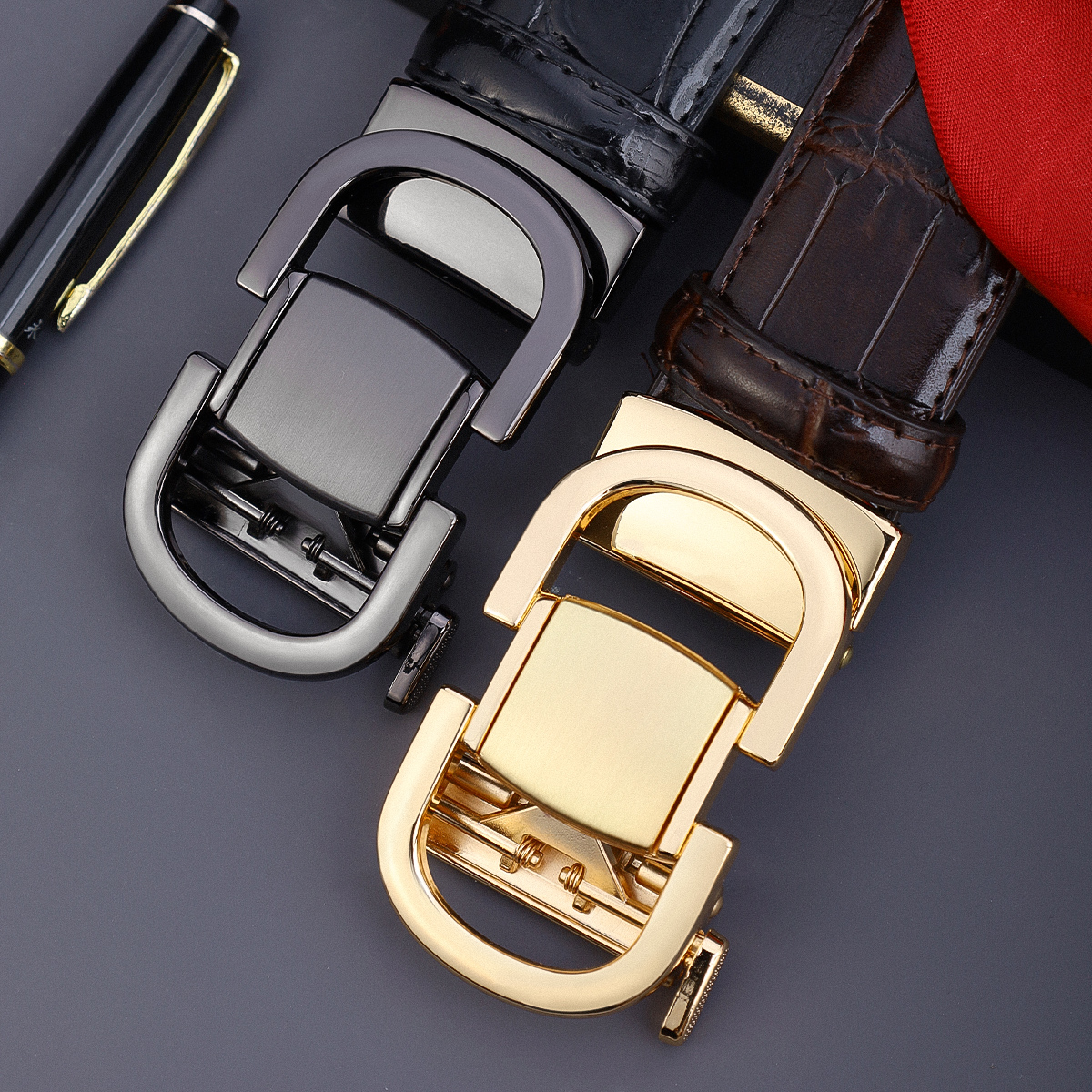 Ceinture pour homme en matériau de qualité supérieure, ceinture de marque de luxe décontractée et tendance, ceinture polyvalente pour jeans, ceinture pour homme