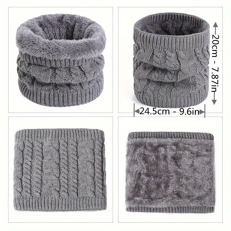Écharpe chaude de cou en Fiber de Polyester à la mode, adaptée aux accessoires d'hiver confortables pour hommes et femmes par temps froid