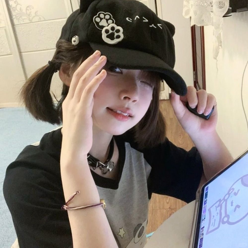 Bérets mignons à la mode, casquette de Baseball Lolita JK Y2k, chapeaux de journal japonais décontractés pour femmes et filles