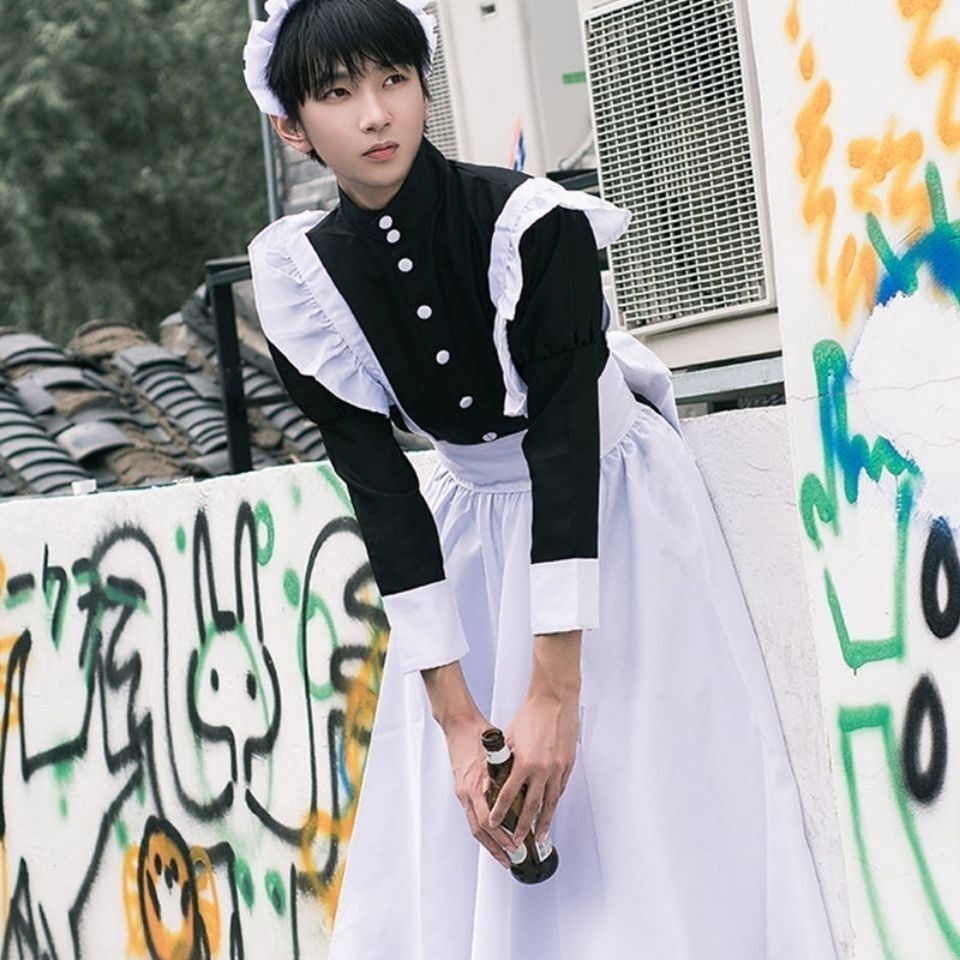 Tenue de demoiselle d'honneur pour femmes, robe longue, tablier, robes Lolita, vêtements pour hommes, Costume de café unisexe, Costumes Anime Cosplay Jujutsu Kaisen