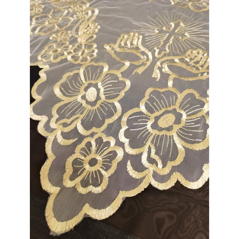 Nouveau foulard brodé best-seller noir, blanc, argent, or pour femme, idéal au quotidien et pour les séances photo