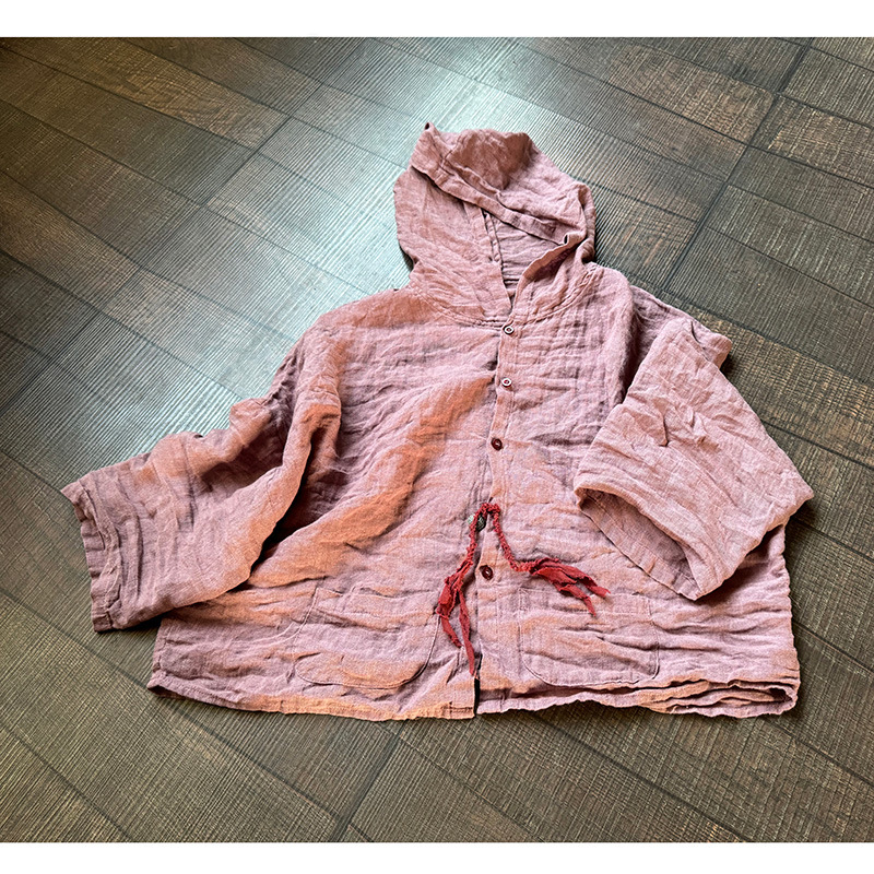 Veste ample à capuche en lin pour femmes, manteau Vintage pour dames, vêtements d'extérieur, printemps été 2025