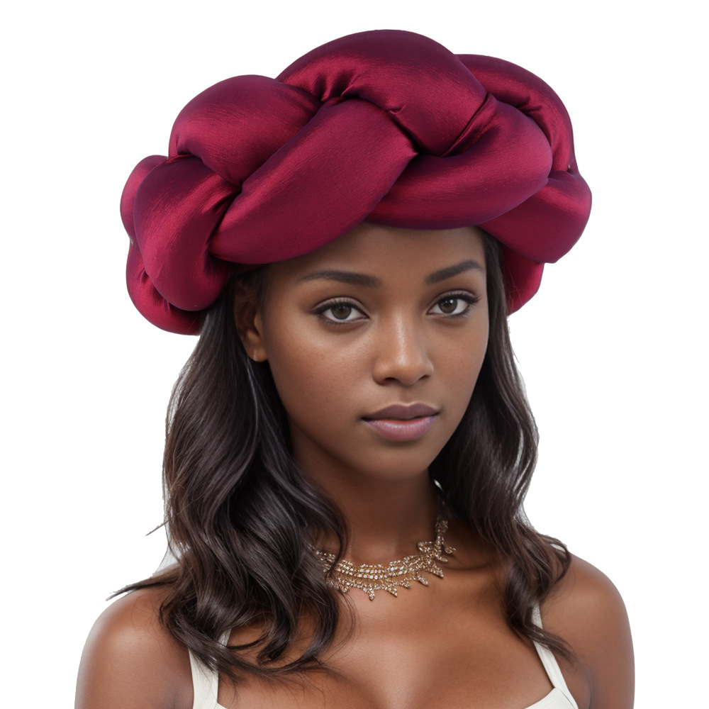Bandeau de sauna tressé pour femmes, serre-tête de fête, turban pour dames, vêtements de sauna, accessoires pour cheveux bruts injAfrican