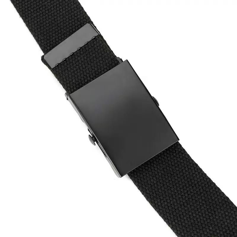 Ceinture en toile pour hommes avec boucle à roulettes, ceinture tissée Simple et polyvalente, ceinture tactique pour pantalons de travail en plein air