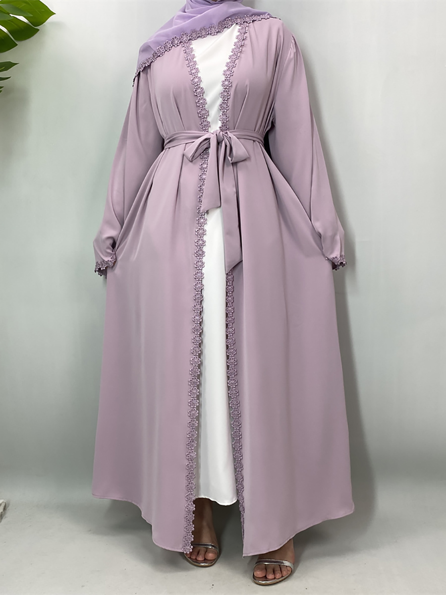 Nouvelle Abaya Ouverte 2026, Kaftan de Luxe Dubaï, Kimono Musulman pour Femme, Robe Hijab, Caftan Marocain Femme Musulmane, Vêtements Islamiques