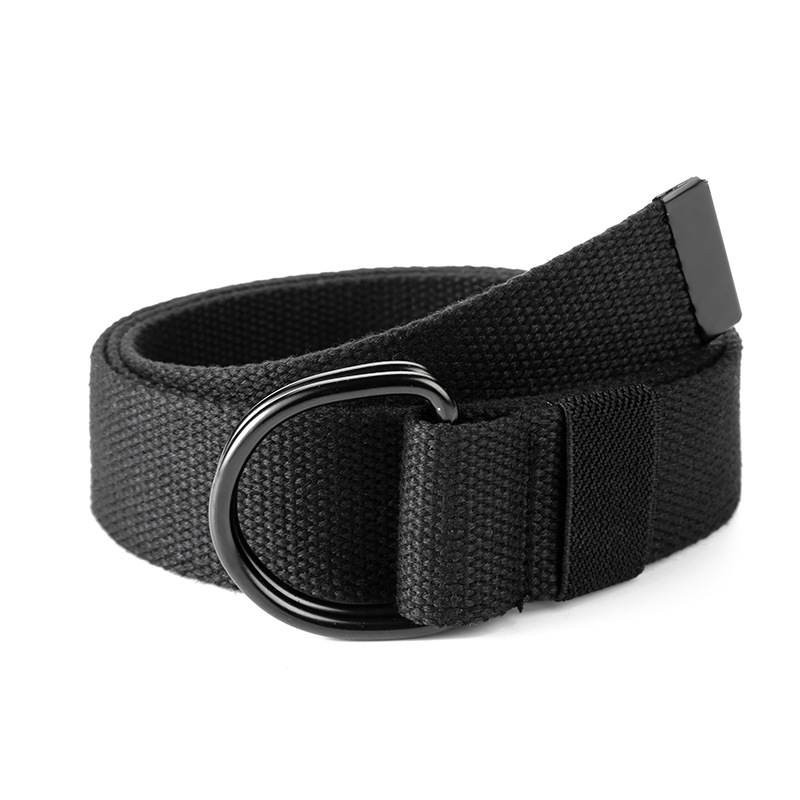 Toile tactique hommes ceinture de haute qualité unisexe Double anneau en D boucle ceinture décontracté toile femme ceinture tissu pour jean