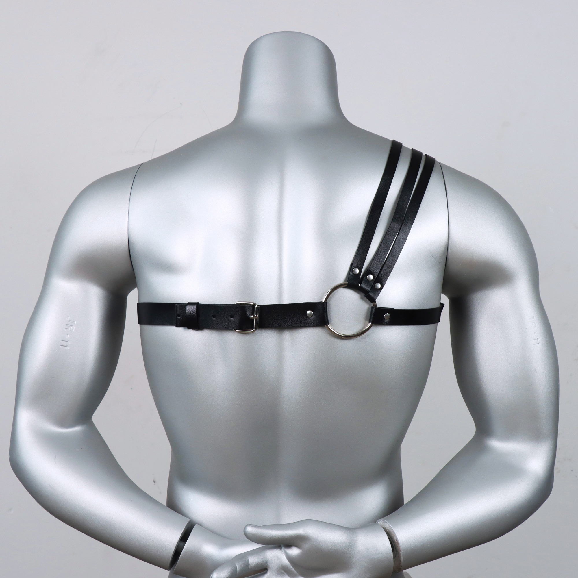 Ceinture punk pour homme - Accessoire de chemise formelle réglable, pour tenue gothique, Saint-Valentin, déguisement de carnaval, décoration de ceinture