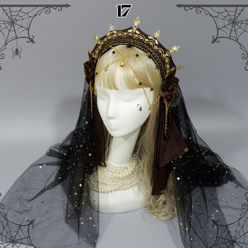 Couronne gothique Tudor pour femme, diadème Renaissance, pièce de sauna Lolita, chapeau, groupe de sauna royal français, palais européen, cosplay, accessoires pour cheveux