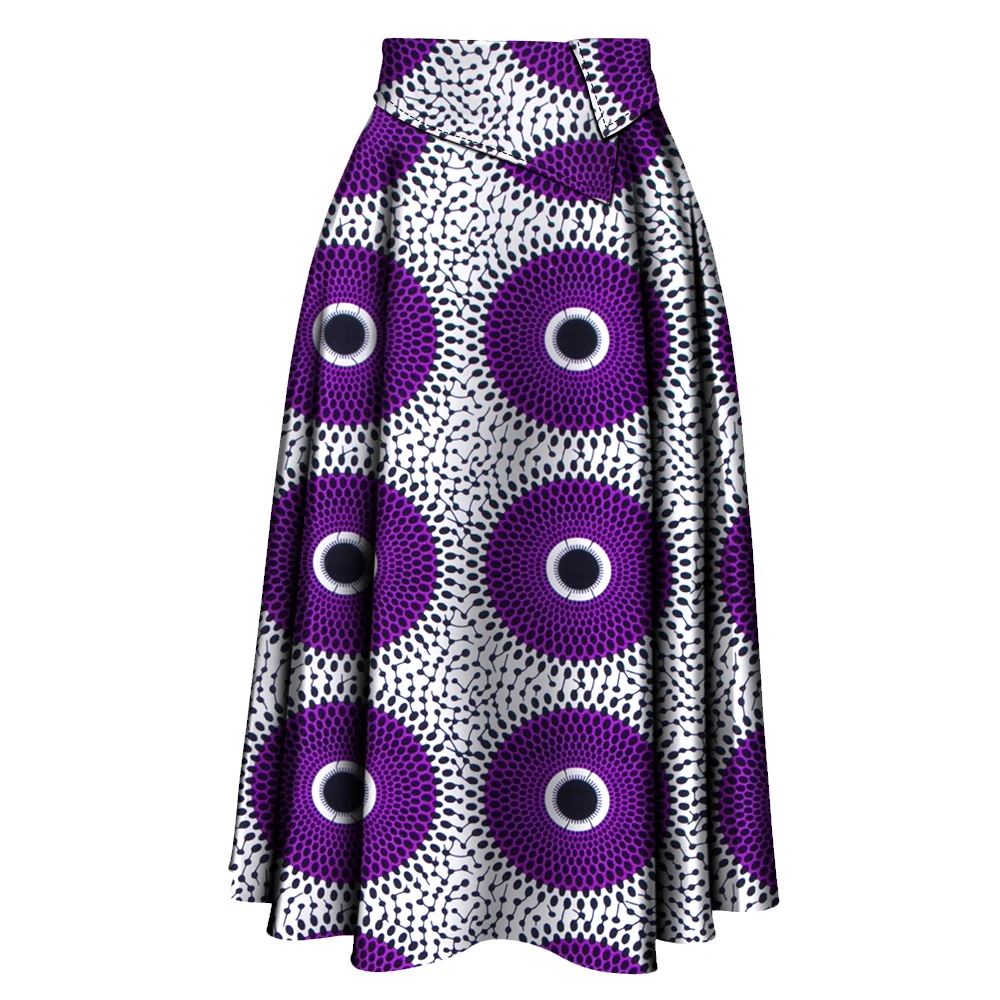 Jupe longue africaine pour femmes, nouvelle collection, tissu imprimé Ankara, taille haute, vêtements de fête, Wy10278