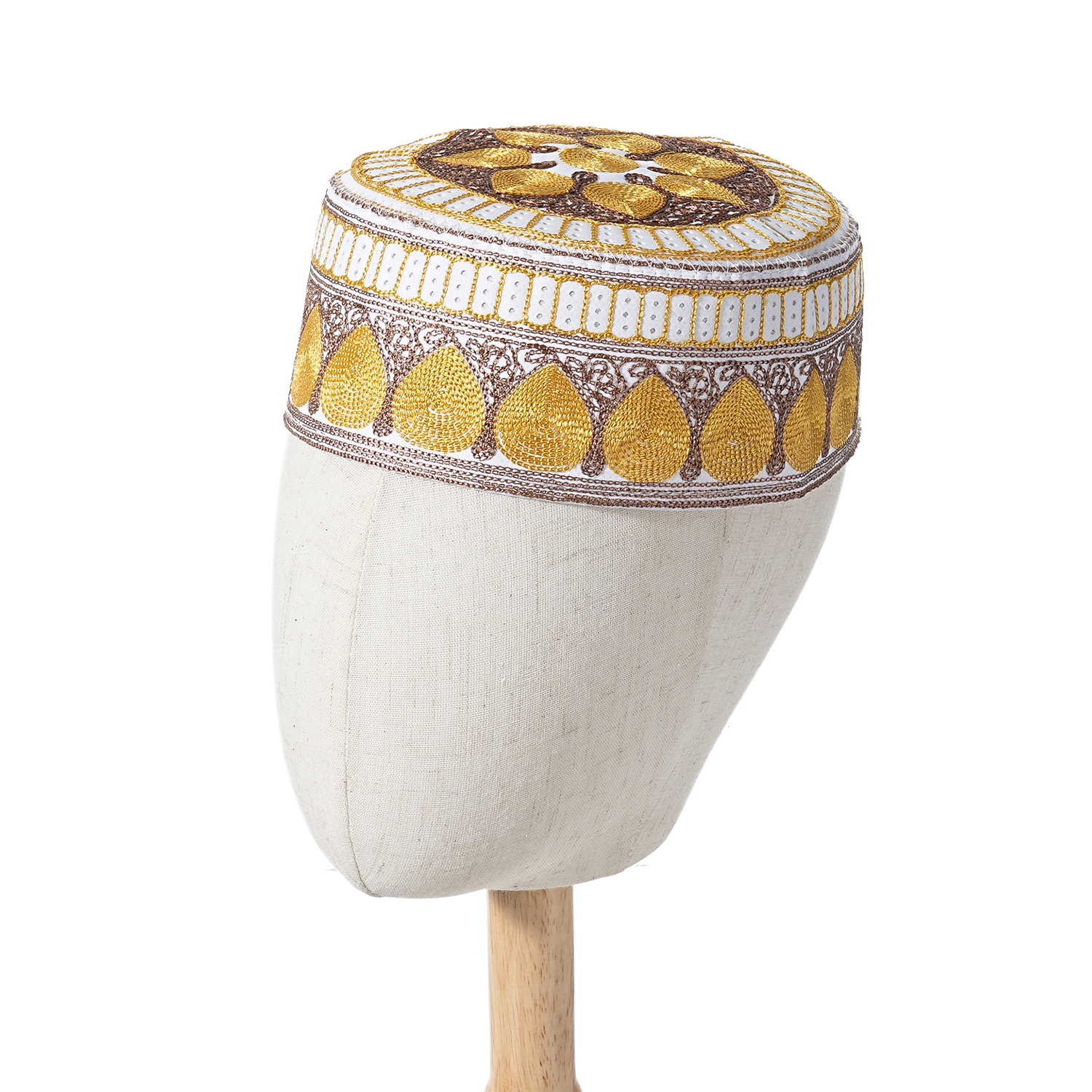 Nouveaux hommes musulmans casquette de prière chapeau coton broderie loisirs arabie saoudite chapeau islamique casquette hommes foulard Topkippot Turban casquette saoudienne