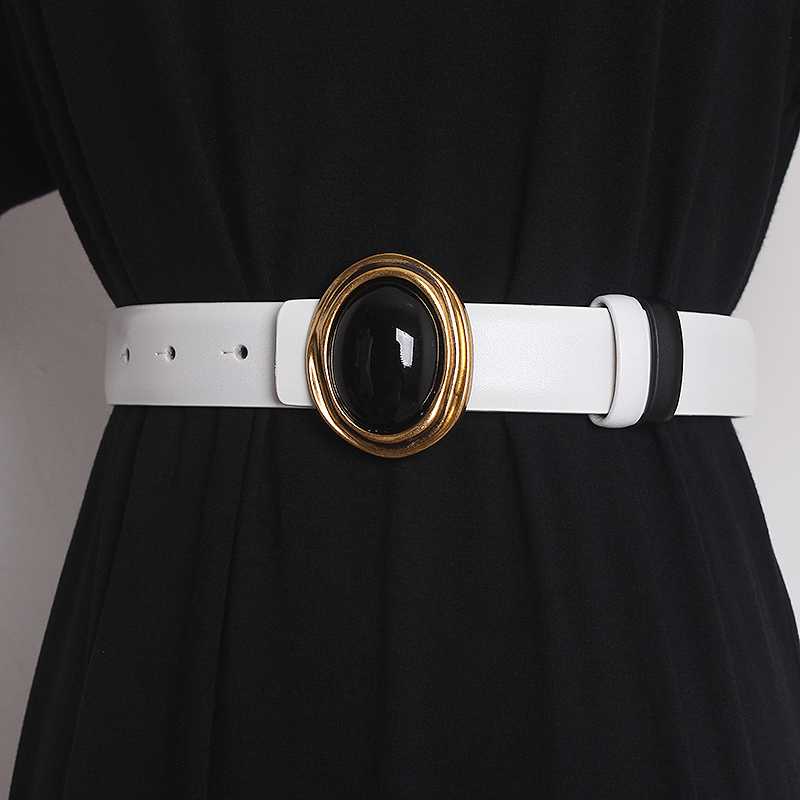 Ceintures de défilé pour femmes en cuir véritable, ceintures de robe, corsets, ceintures décoratives, ceintures étroites TB2529