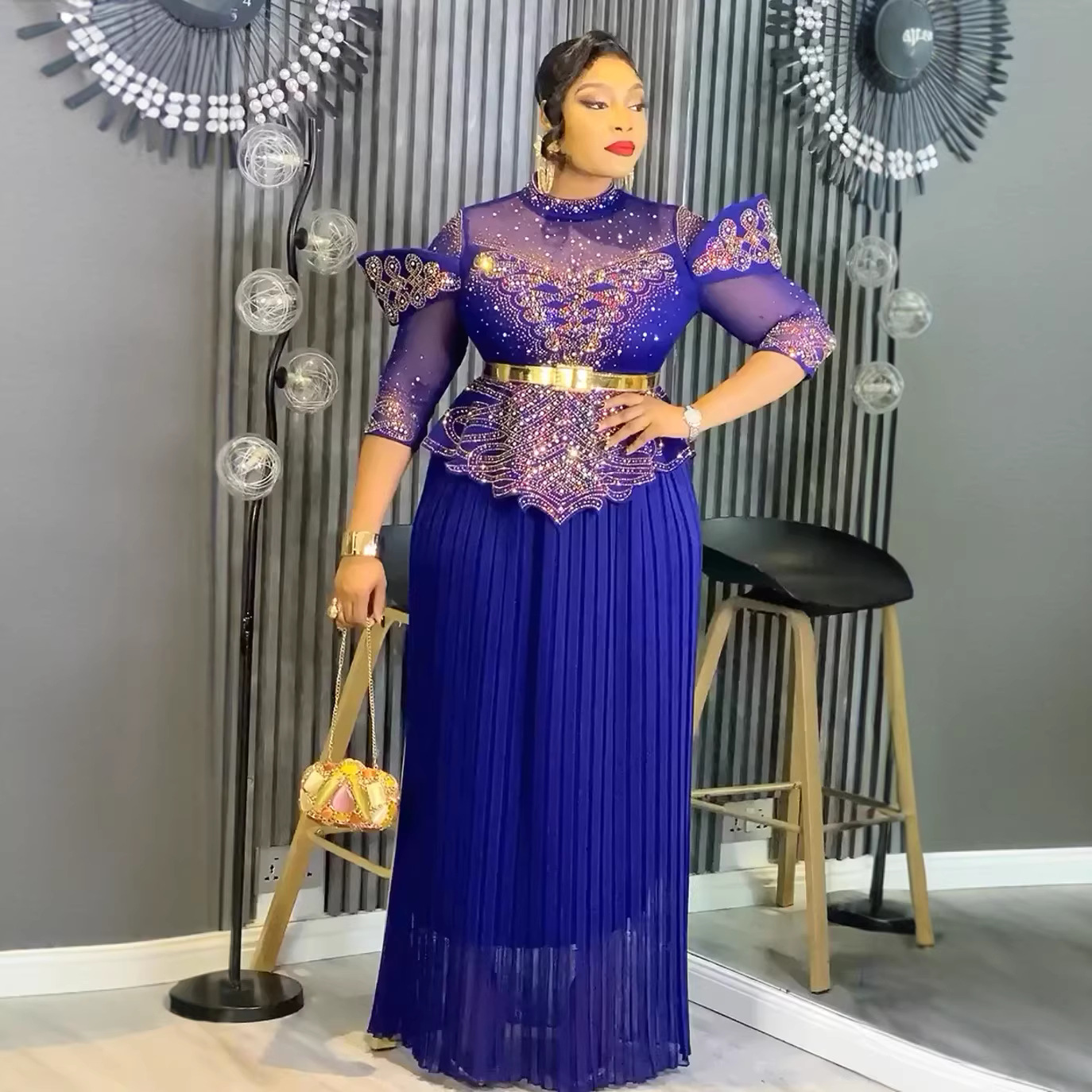 Robes de soirée africaines pour femmes, grande taille, mode Dashiki Ankara, robe de soirée de mariage élégante, turquie, musulmane, Maxi, 2026