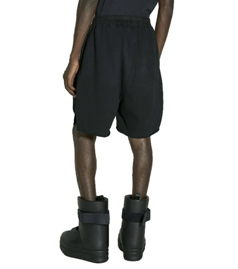 Pantalon d'été pour homme, basique, foncé, RO, respirant, décontracté, bord fendu, cinq quarts
