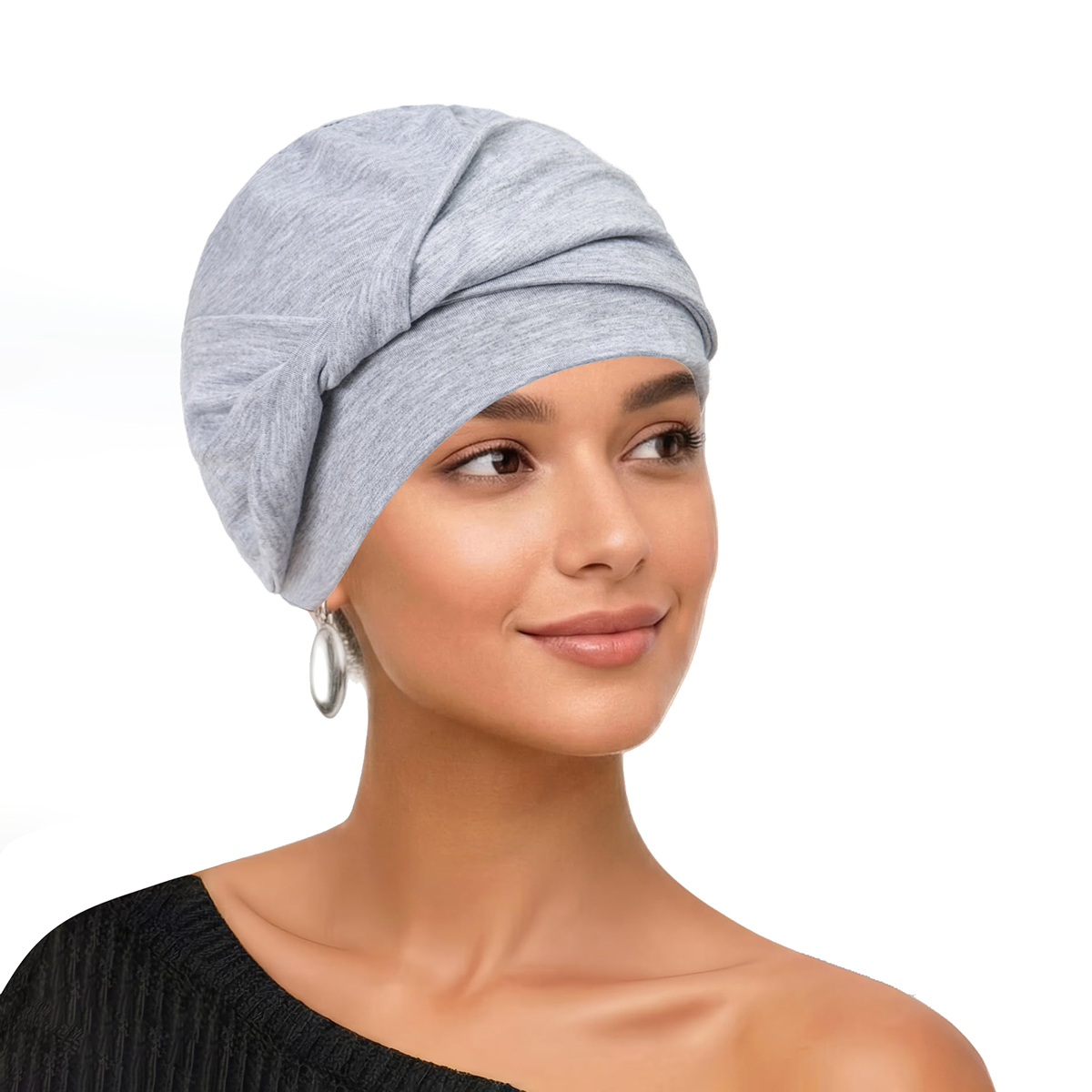 Nouveau Turban Hijab Uni Extensible et Doux pour Femme 2026 – Foulard Indien pour Cheveux, Écharpe à Nouer, Idéal pour la Perte de Cheveux, Voile Islamique