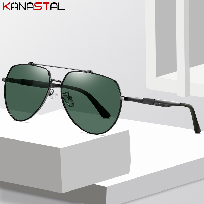 Hommes lunettes de soleil UV400 lunettes de soleil polarisées femmes lunettes en métal cadre en plein air voyage cyclisme lunettes Anti-éblouissement ombre lunettes