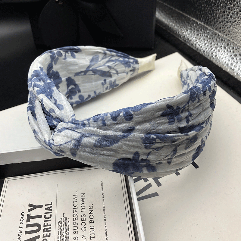 Serre-tête en tissu simple et large pour femme, nouvelle collection 2026, idéal pour le lavage des cheveux