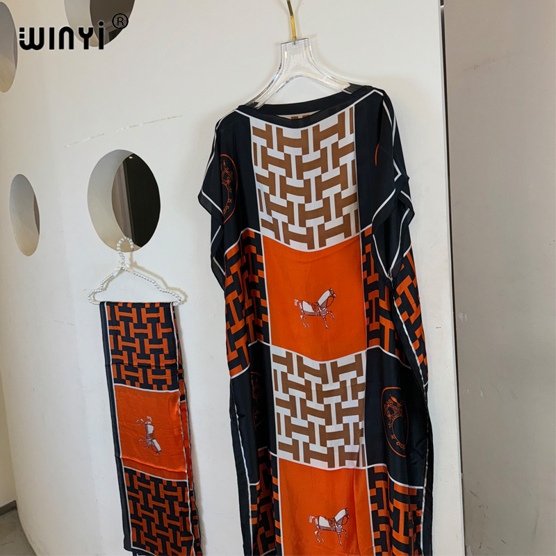 WINYI robe traditionnelle africaine musulmane pour femme abaya dubaï caftan de luxe robe de soirée élégante robe Maxi longueur couvertures de plage