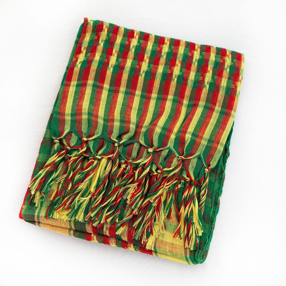 Foulard musulman du Moyen-Orient coupe-vent et anti-sable, rouge, jaune, vert, foulard carré arabe, cache-cou épaissi, pour sports de plein air