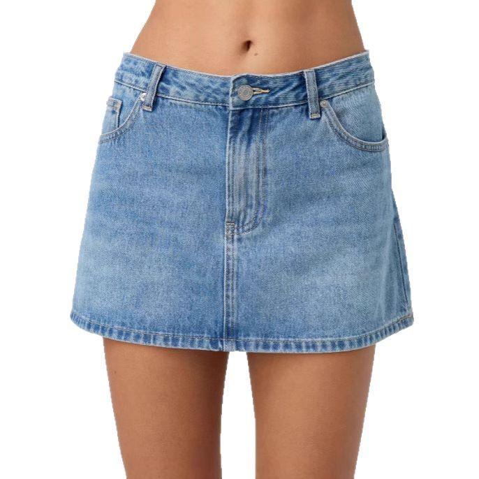 Jupe en jean délavé pour femmes, mode tendance, Simple, assortie avec tout, Mini jupes pour filles, tempérament, Style de déplacement, vêtements féminins, nouveau