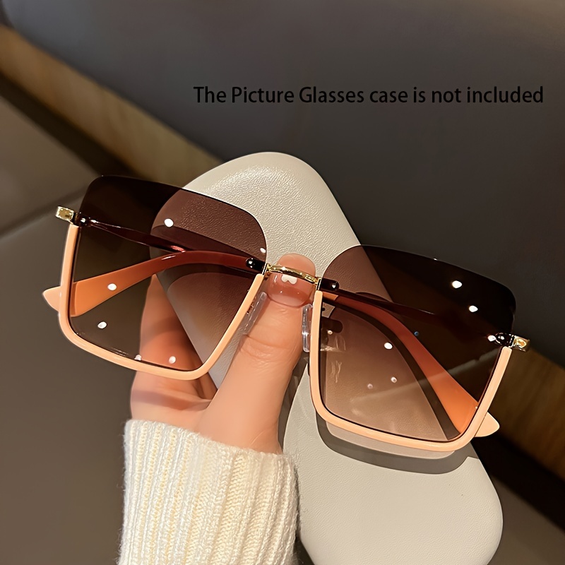 Lunettes élégantes pour femmes, noires, demi-montures, à la mode - résistantes aux UV, monture en métal, parfaites pour la mode et l'exploration en plein air