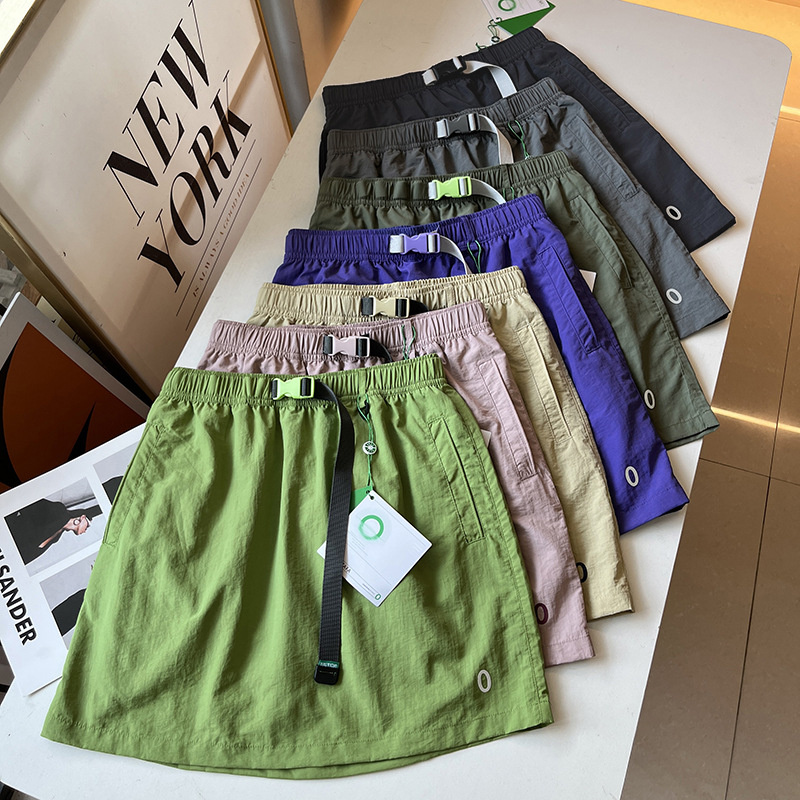 Jupe d'été taille élastique pour femmes, jupes courtes fines à séchage rapide pour l'extérieur, jupe-pantalon de sport Vintage avec doublure, jupes trapèze 2025
