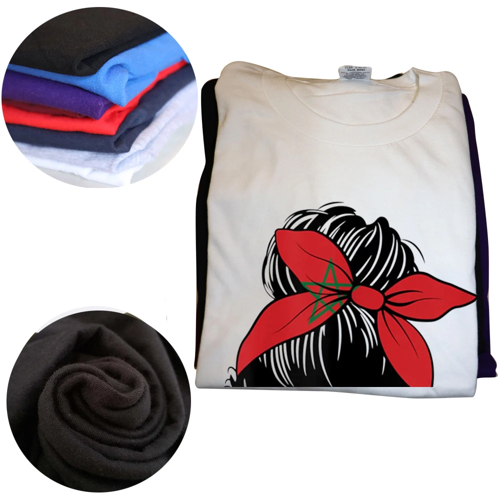 Drôle marocain fille drapeau marocain t-shirts été graphique coton Streetwear à manches courtes cadeaux d'anniversaire T-shirt vêtements pour hommes