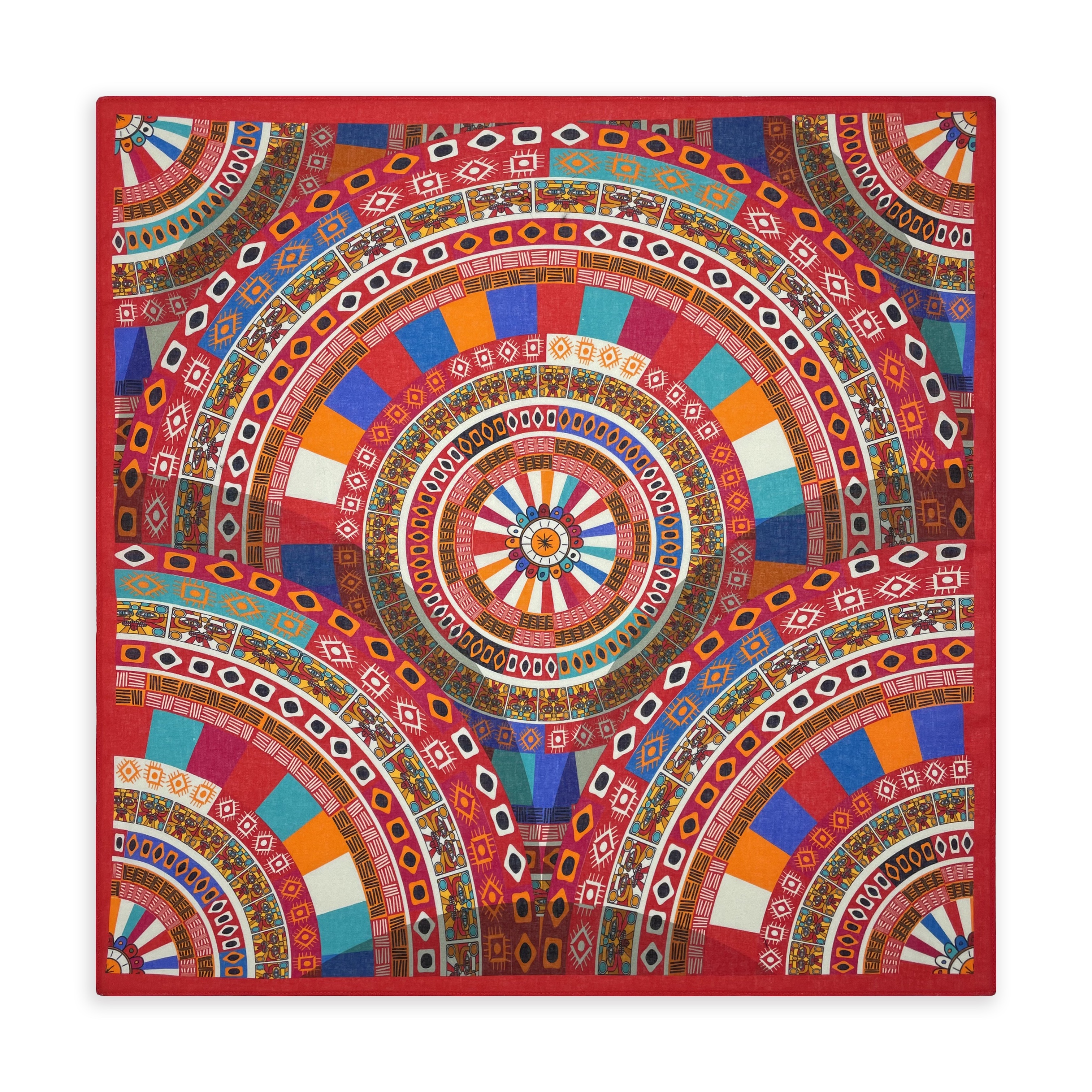Nouveau design tendance, magnifique foulard carré en coton 100% pour femme, style rétro hip-hop, motif floral, bandana, cadeau pour femmes/filles