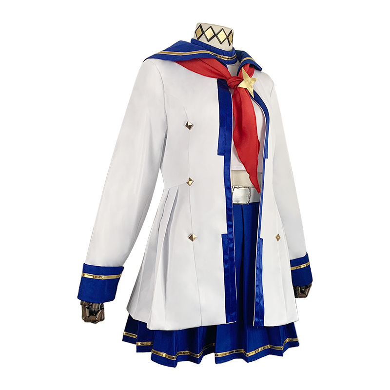 Jeu Umamusume: jolie casquette Derby Oguri, Costume de Cosplay, queue de perruque, uniforme de marin blanc, jupe manteau pour femme, joli Costume d'halloween