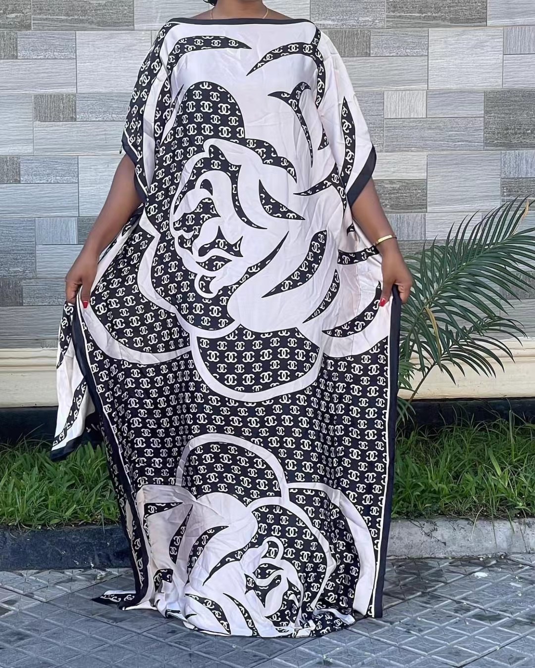 Robe Longue Imprimée avec Écharpe pour Femme Africaine, Style Bohème, Kaftan de Qualité, Promotion d'Été