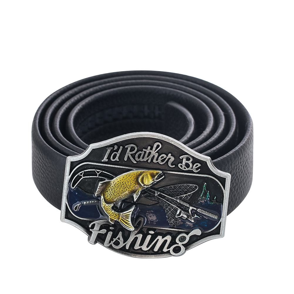 Boucles de ceinture pour hommes, je préférerais être à la mode, composants en alliage de Cowboy occidental Vintage, fermoir adapté à la ceinture de 4cm de largeur