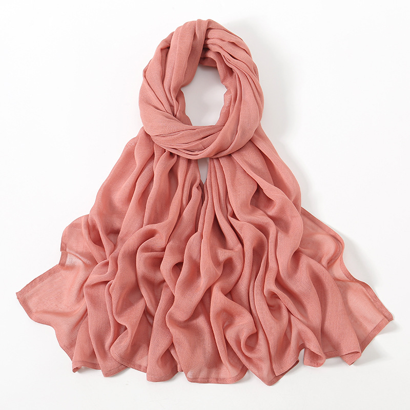 Ensemble Hijab en Viscose pour Femmes Musulmanes, Châle Doux, Casquette en Jersey, Coton Uni, Modal, pour Document Assressenti, 2 Pièces
